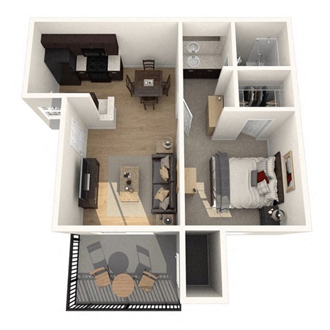 1 Bedroom 1 Bathroom 564 Sqft at Orchard on Gilbert Apartments in Arizona